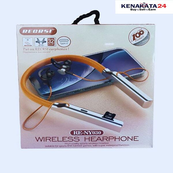 Recrsi wireless Neckband Bluetooth Earphone RE-NY030